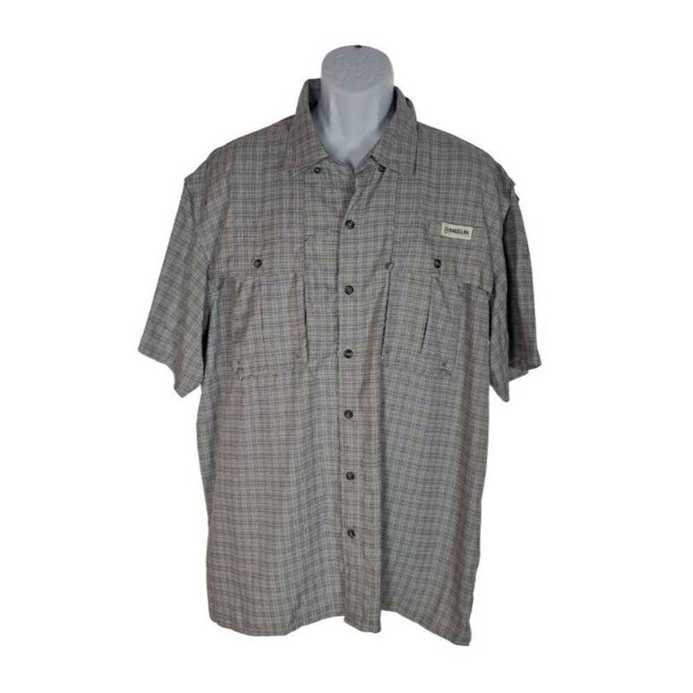 Magellan Outdoors Fish Gear Shirt XL Vented Back Active Wear Mag Wick Angler Fit